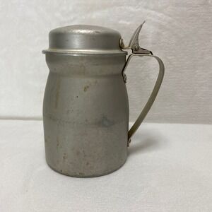VTG 1940 Pre WWII US Army Aluminum Metal Pitcher Creamer‎ AGM Company